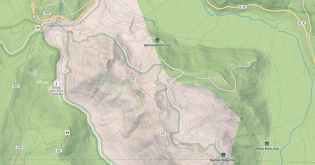 Map preview of BARLOW BUTTE RD.