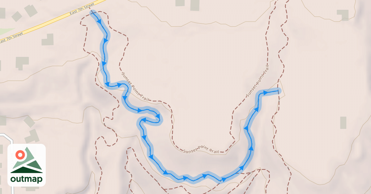 Map of Gully 3 Climb Trail