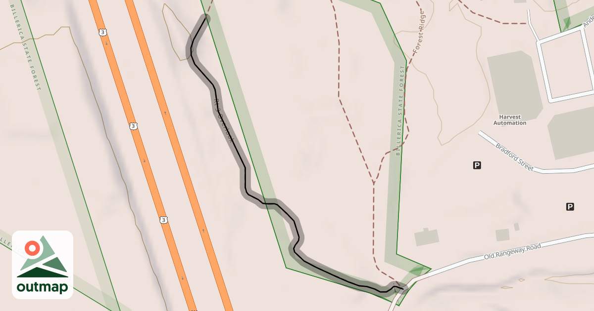 Map of Rt 3 Overlook