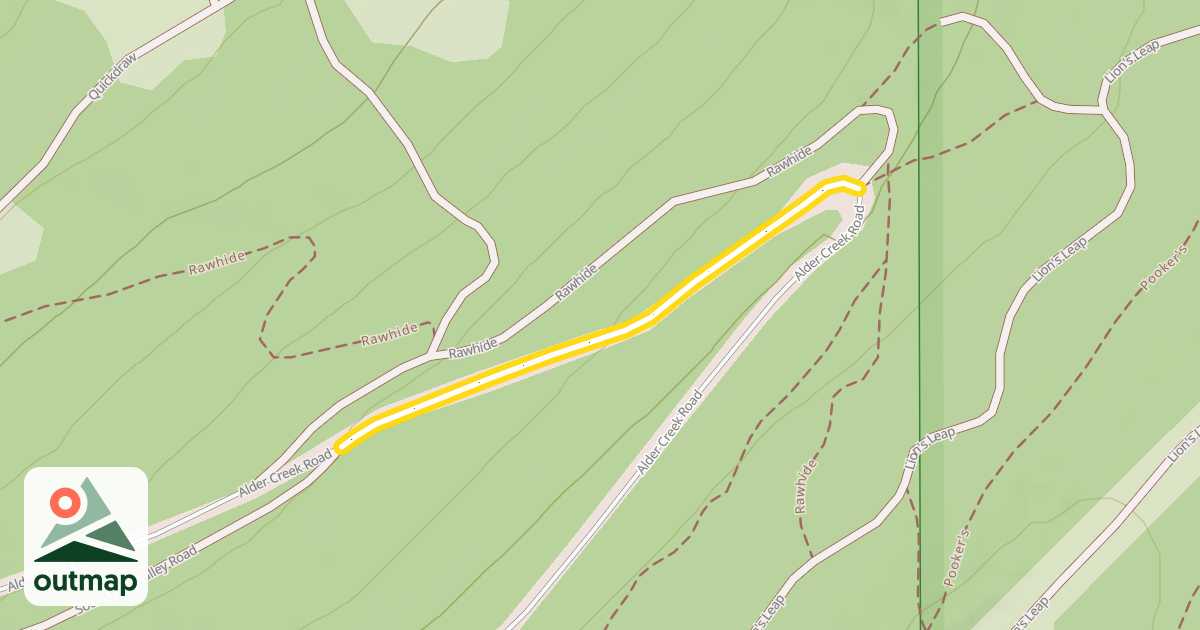 Map of Alder Creek Road