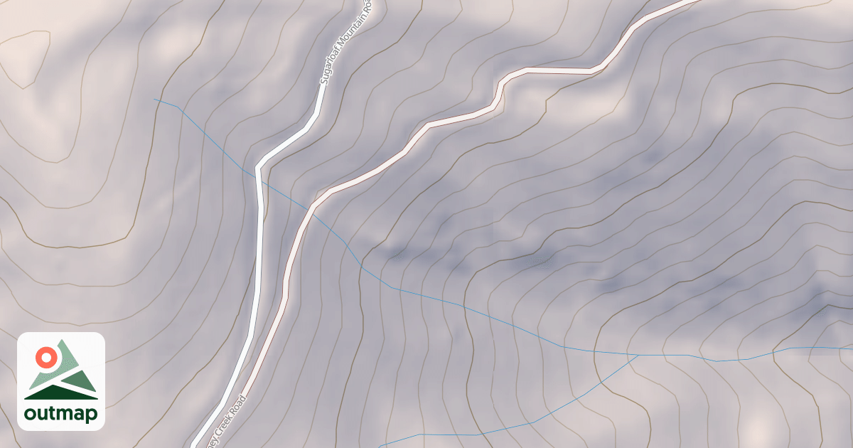 Map of DONEY CREEK ROAD