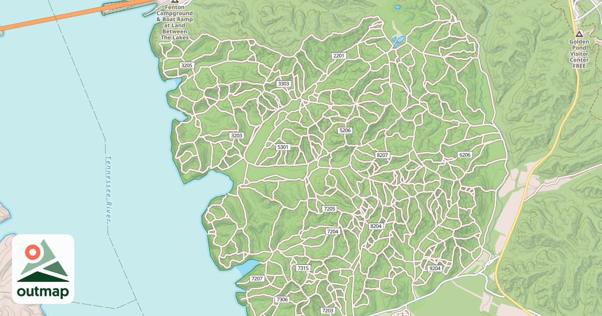 Map of USFS Motor Vehicle Use Map Trails 19764