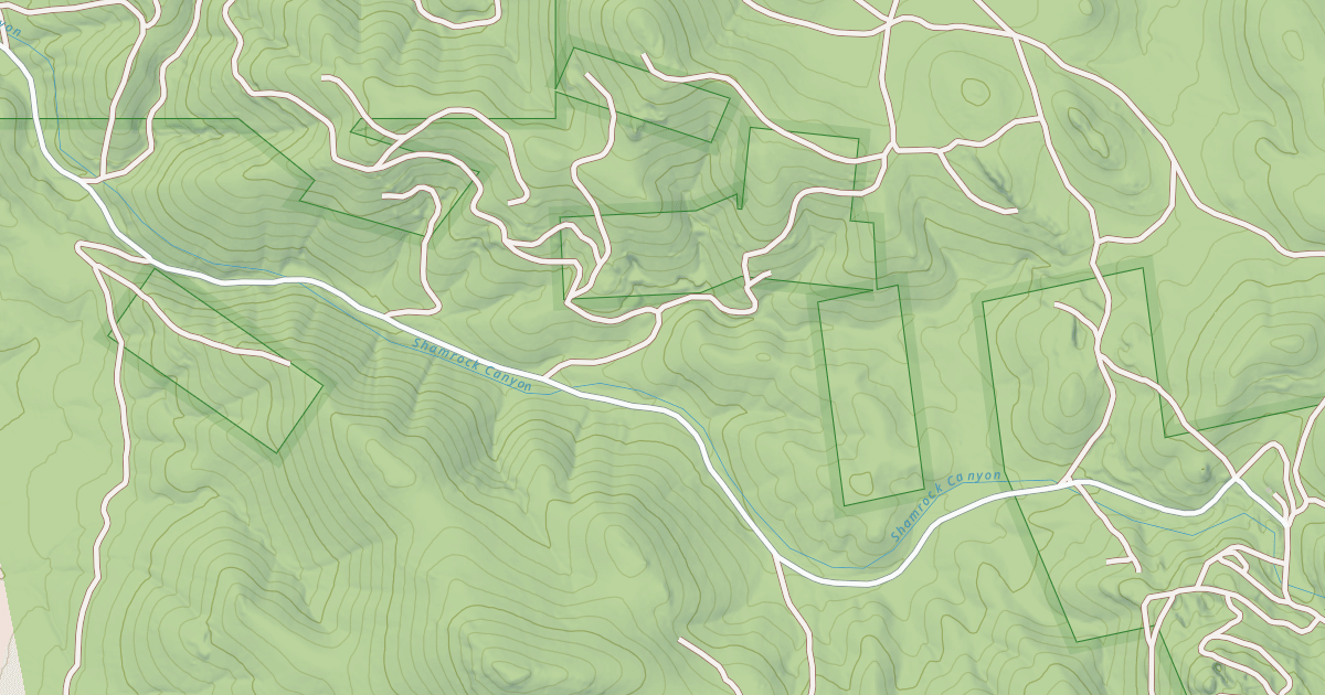 Map preview of SHAMROCK CANYON