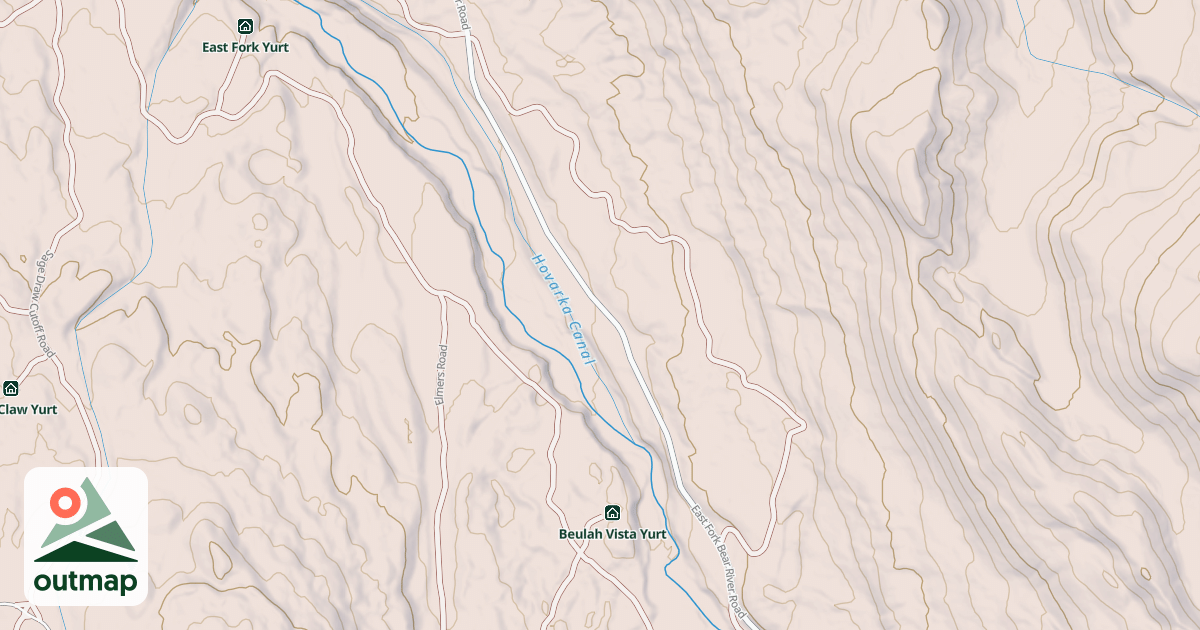Map of East Fork Bear Snow Machine