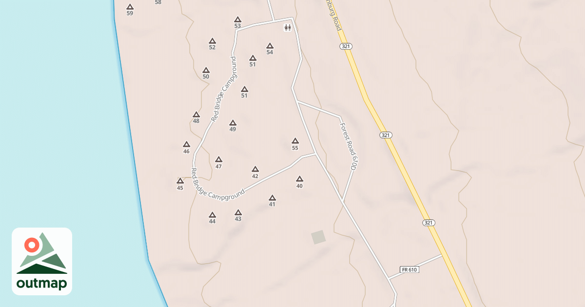 Map of RED BRIDGE - C