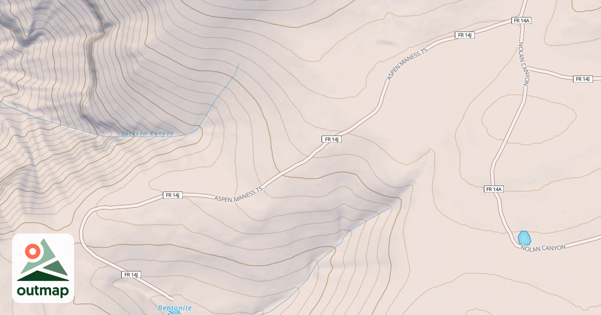 Map of ASPEN MANESS TS.