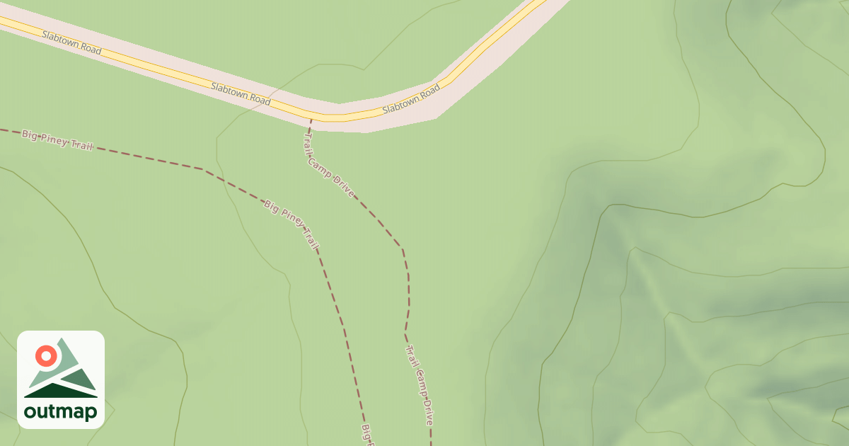 Map of BIG PINEY TRAIL CAMP SPUR A