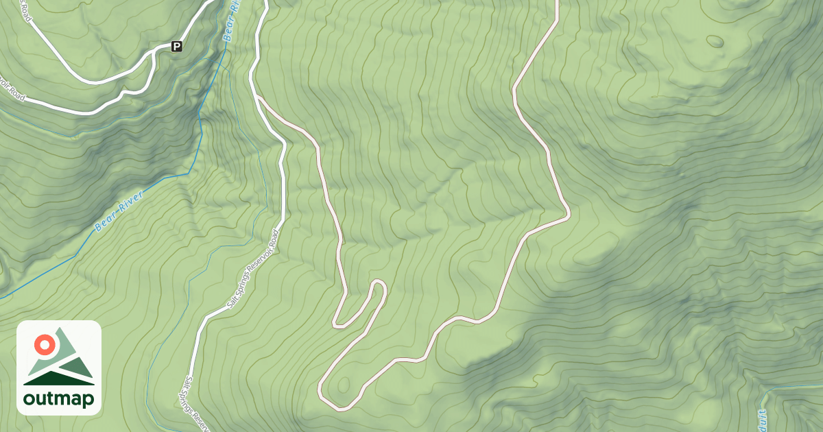 Map of LOWER BEAR RIVER
