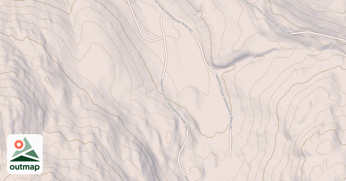 Map of USFS Motor Vehicle Use Map Roads {74222DAB-3469-4E21-9983-E03BB1B9038B}