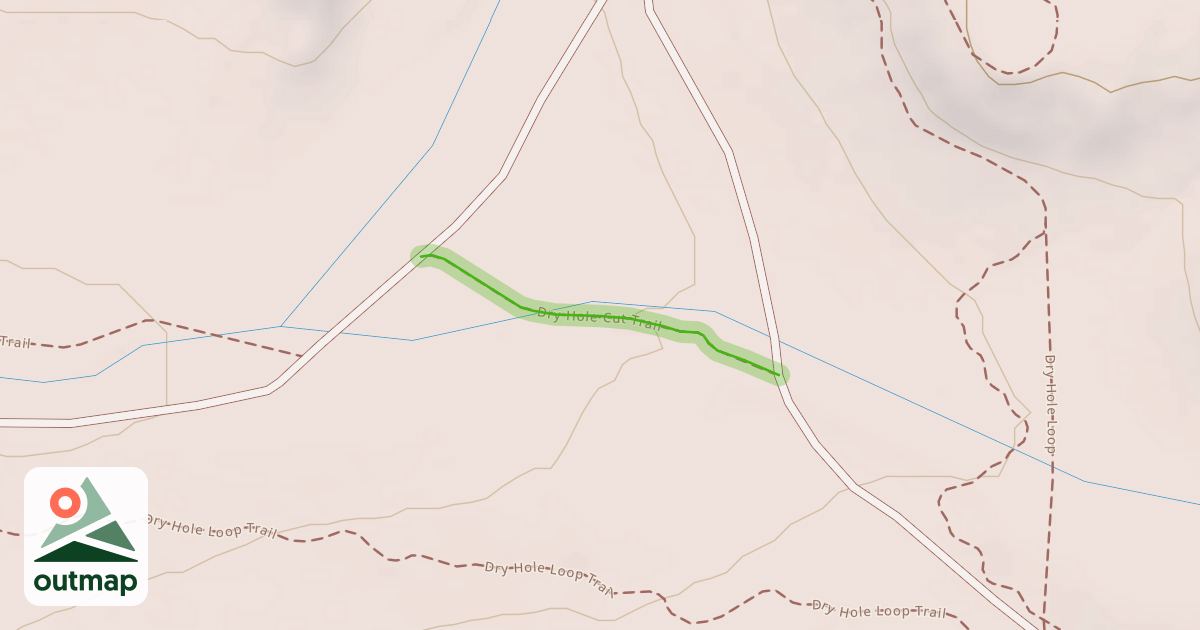 Map of Dry Hole Cut Trail