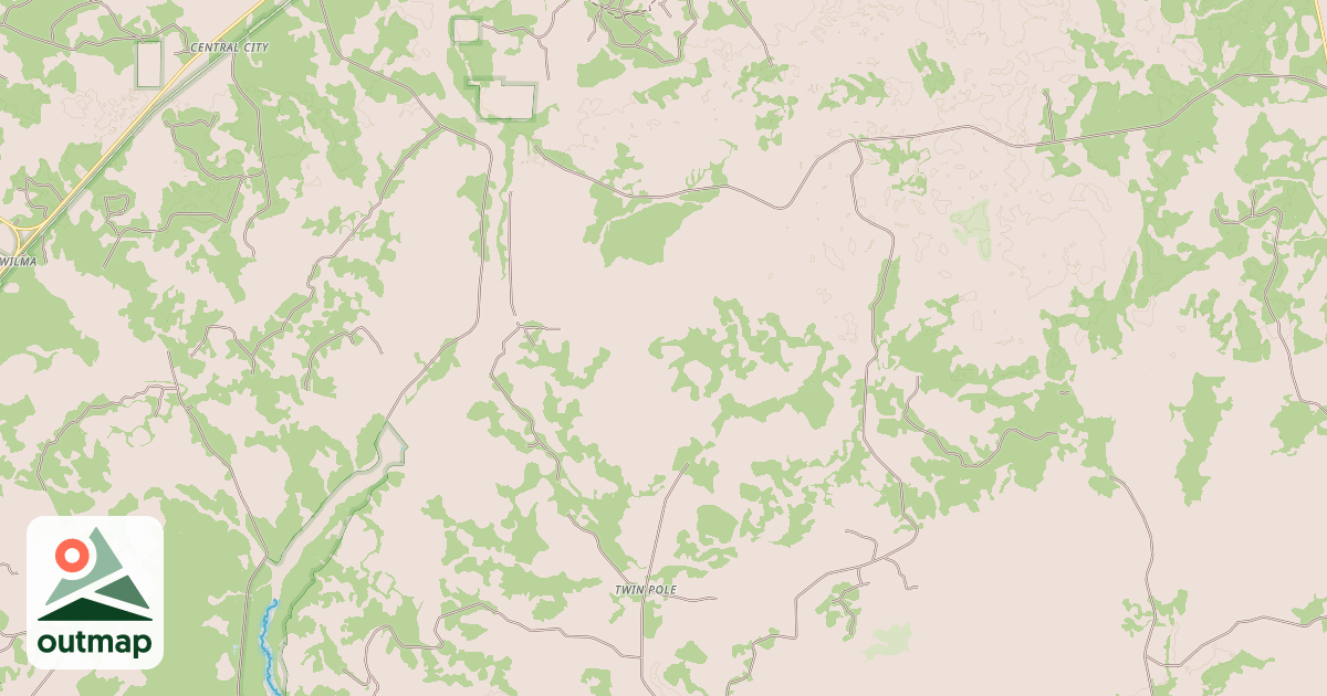 Map of FOREST HIGHWAY 13 (CR 368 WAK)