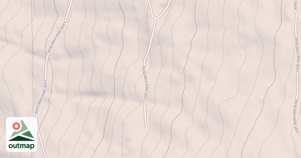 Map of ROCKY BASIN J SPUR