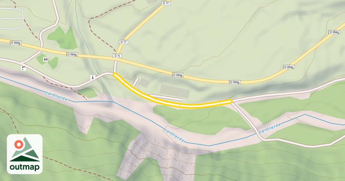 Map of Les Arras - Roublon / Armands