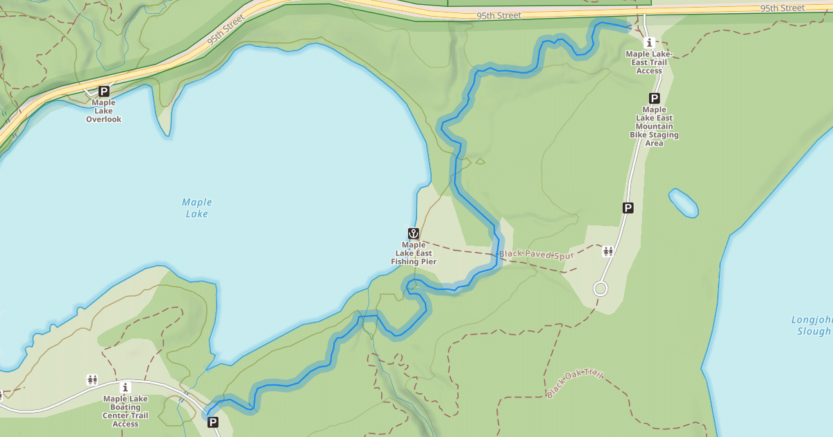 Map preview of Yellow Single Track Trail