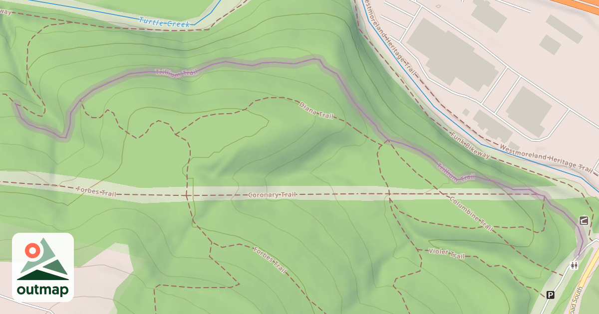 Map of Trillium Trail
