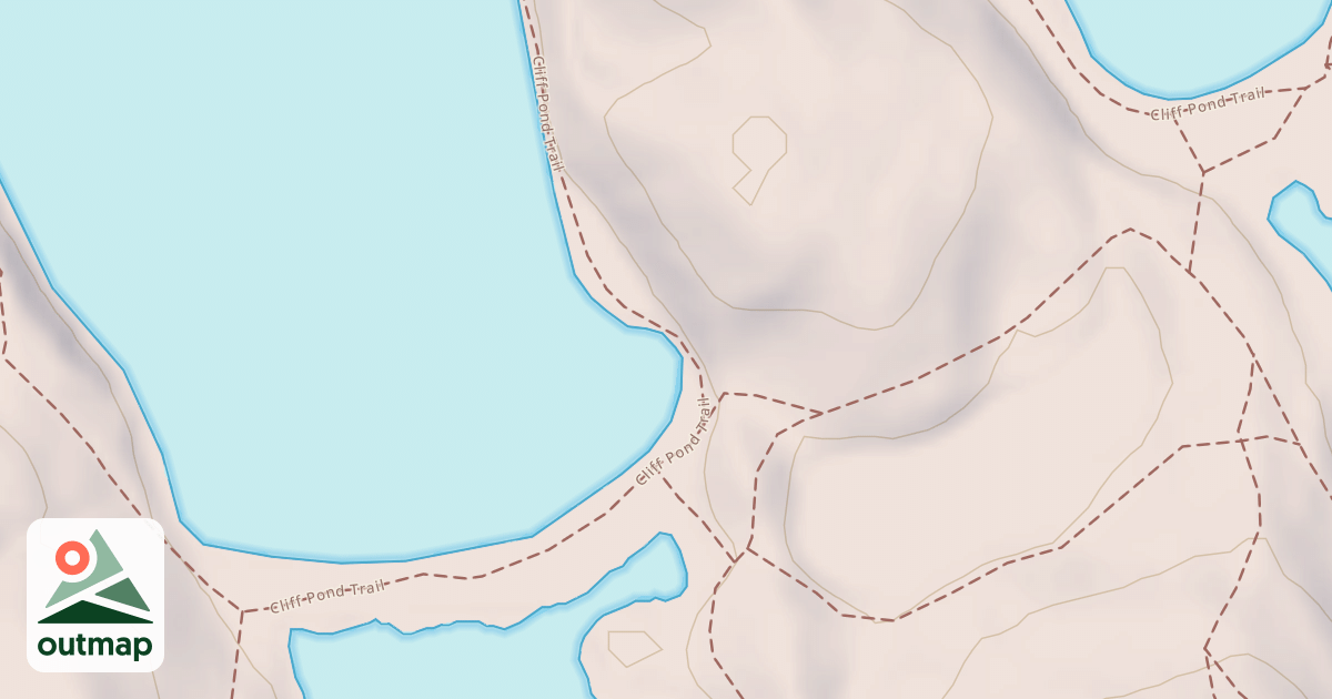 Map of Cliff Pond Loop Trail