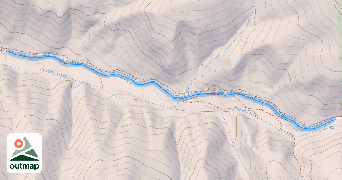 Map of Canyon Creek Trail