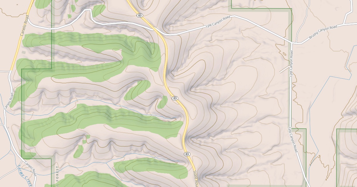 Map preview of LYLE CANYON