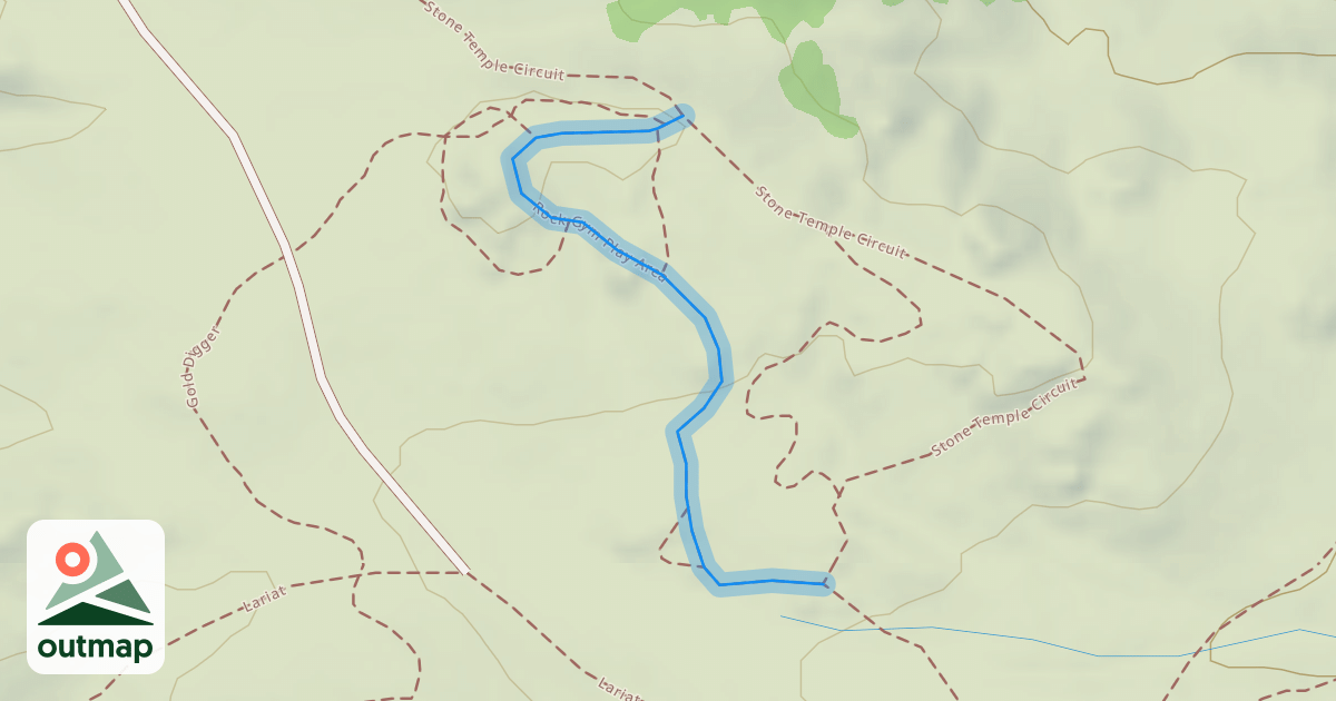 Map of Rock Gym Play Area