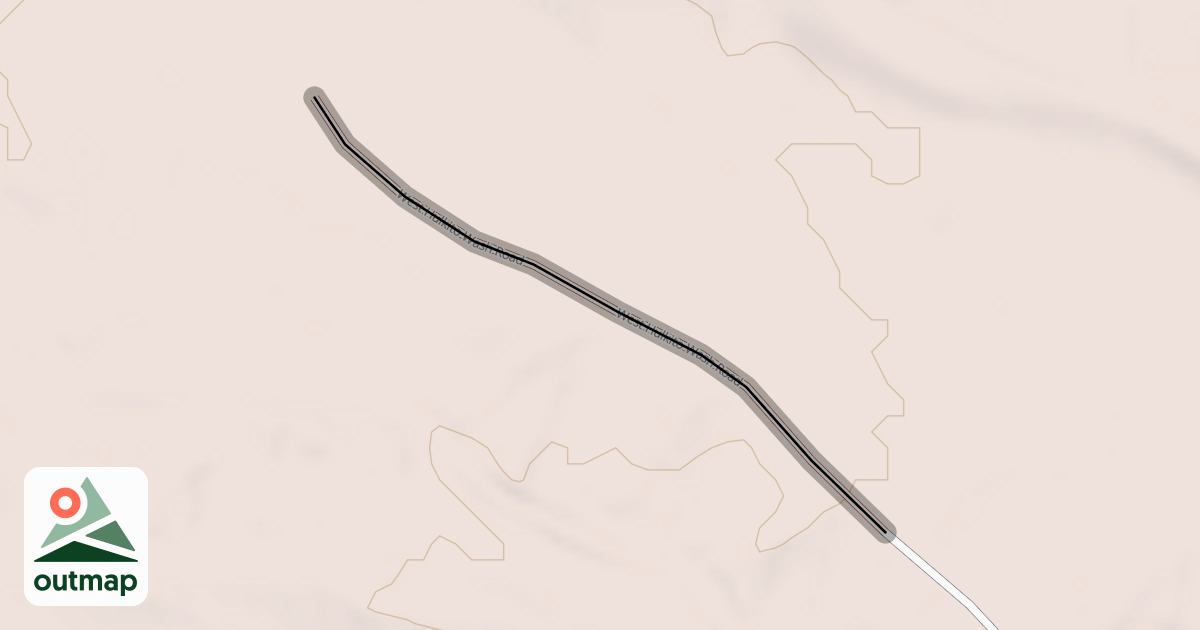 Map of West Hulkito Wash Road