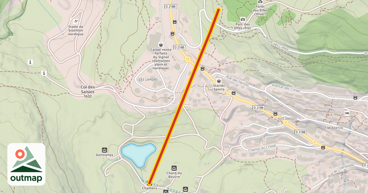 Map of Challiers