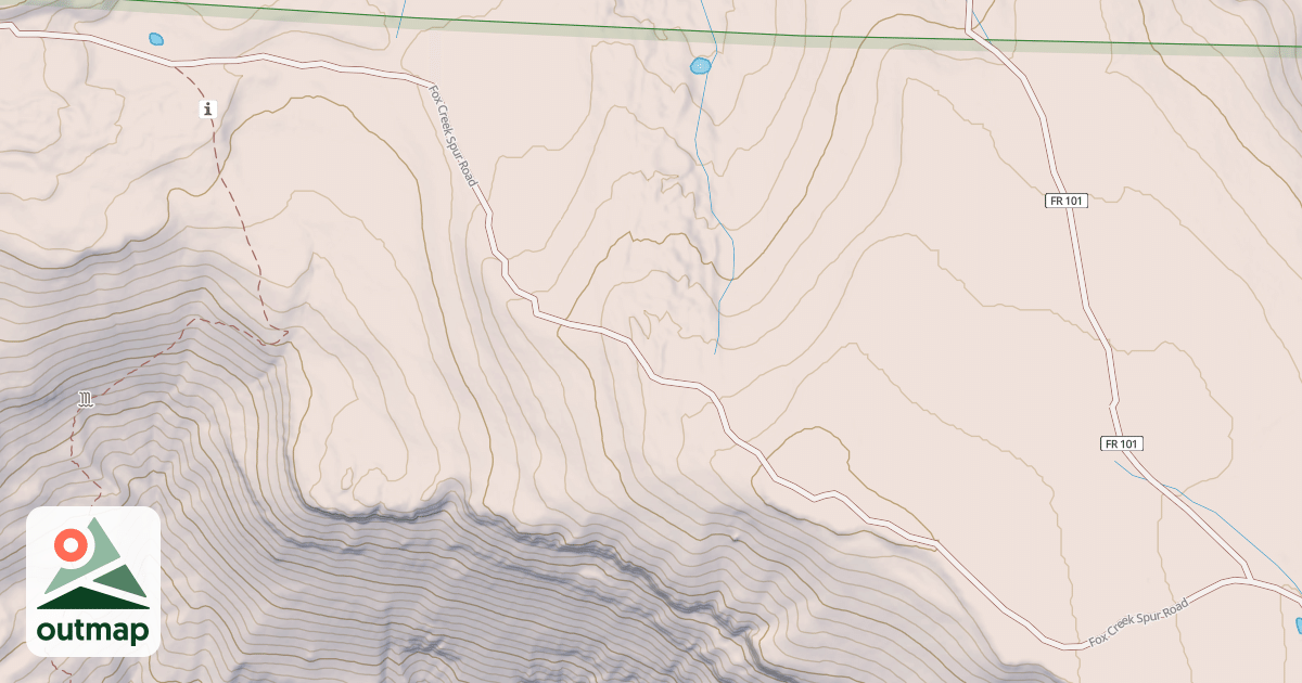 Map of FOX CR SPUR