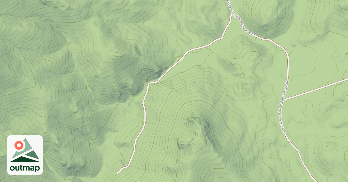 Map of BROCK CANYON ROAD