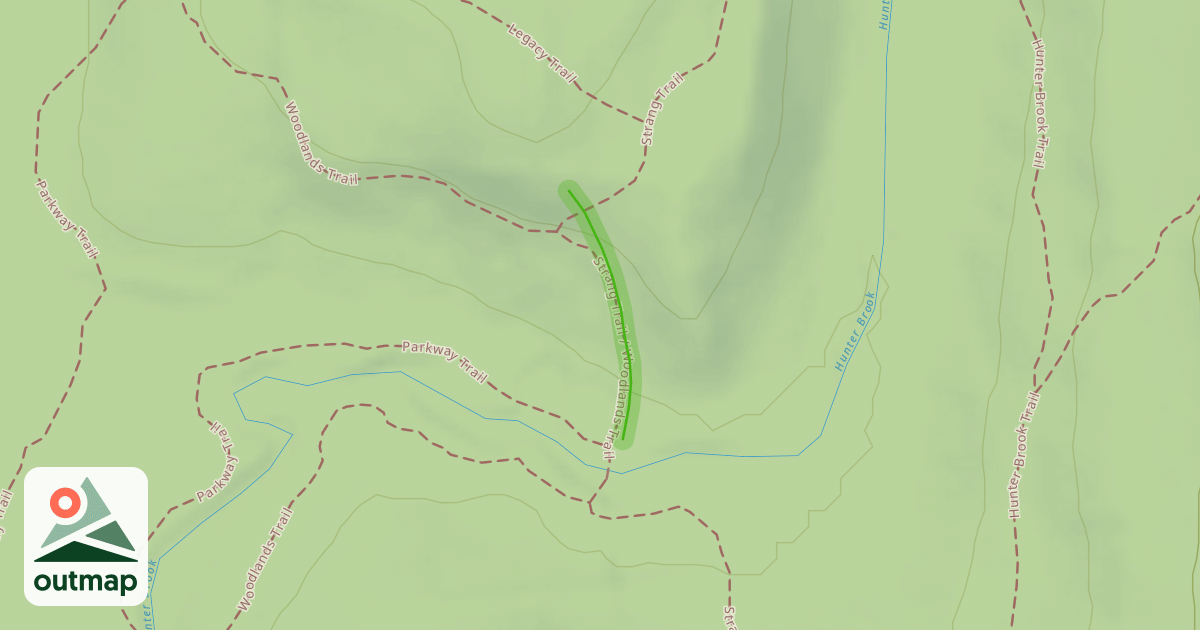 Map of W and Y Trail