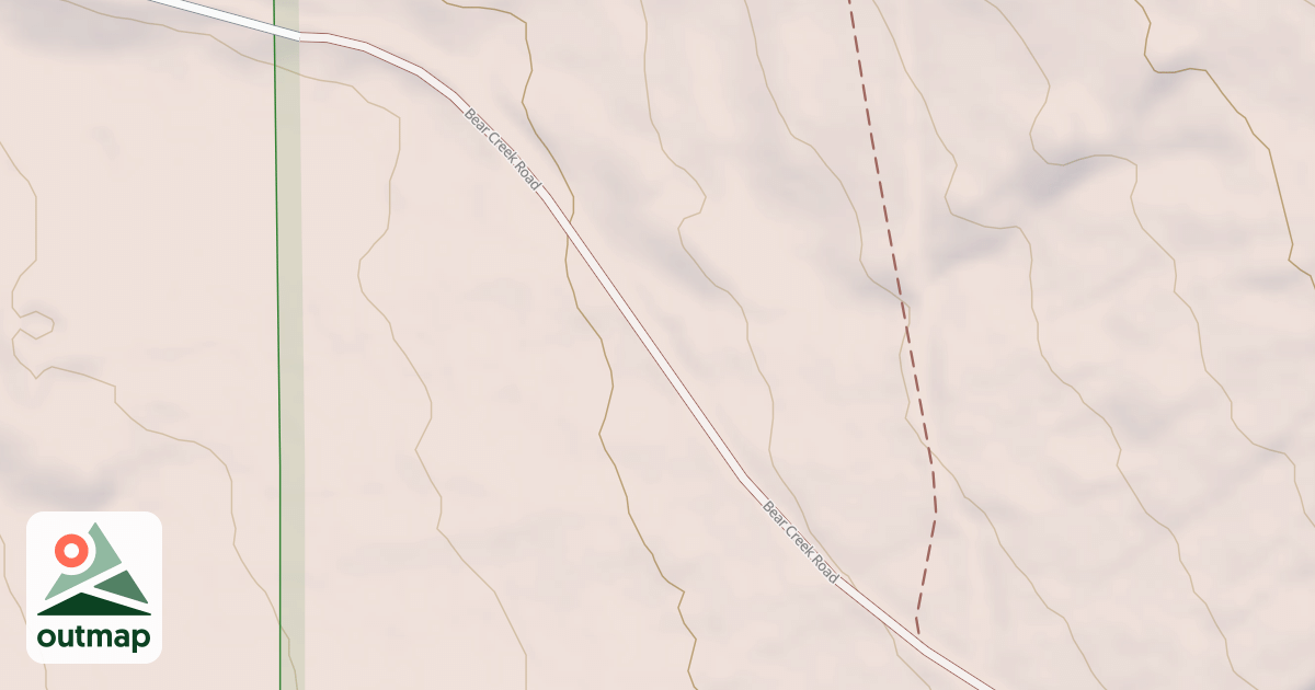 Map of BEAR CREEK ROAD