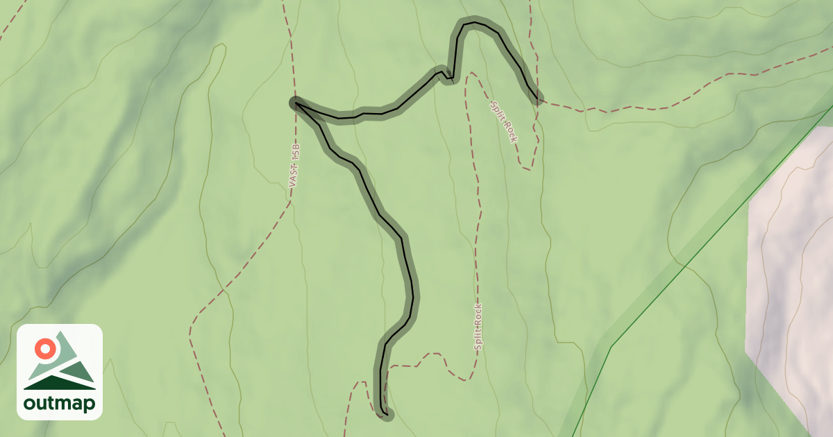 Map of Split Rock