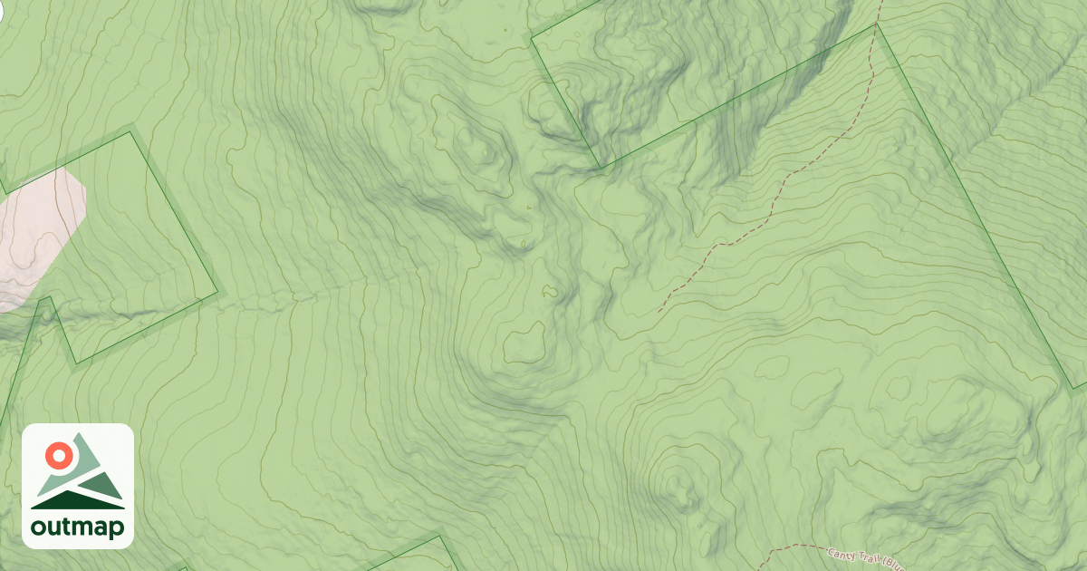 Map of Blue Ridge Mountain