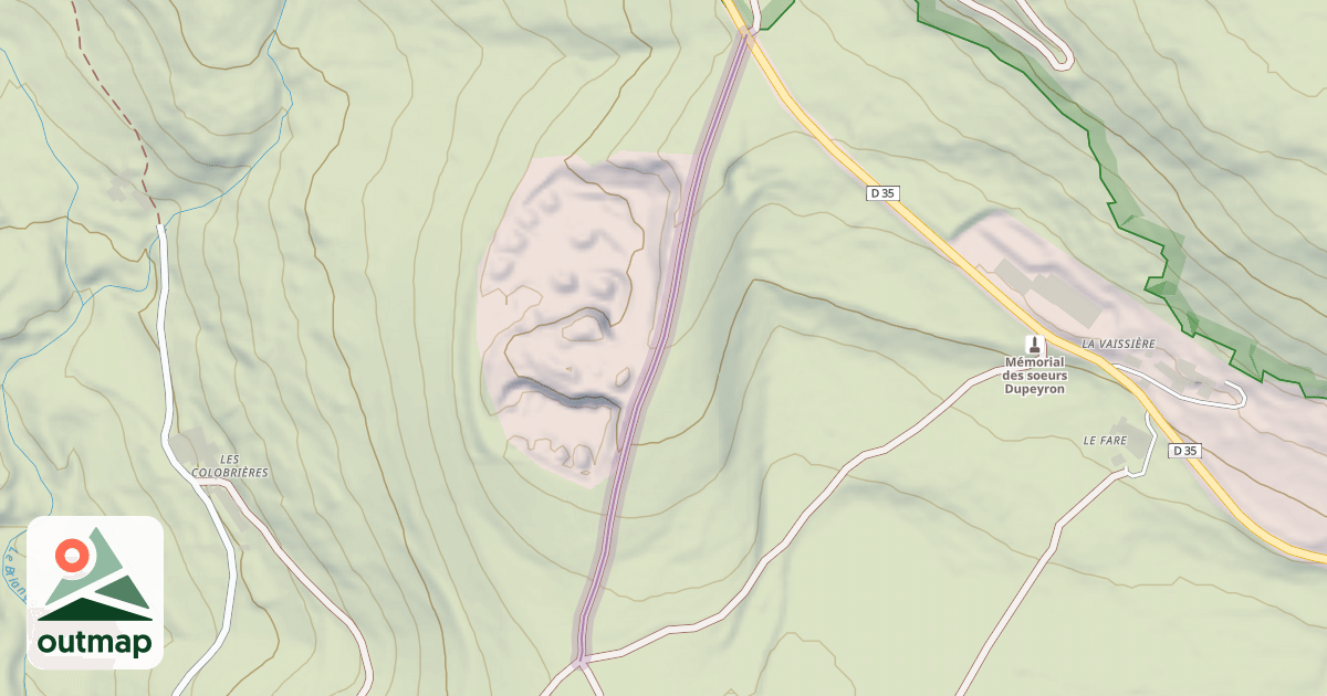 Map of Route du Serre