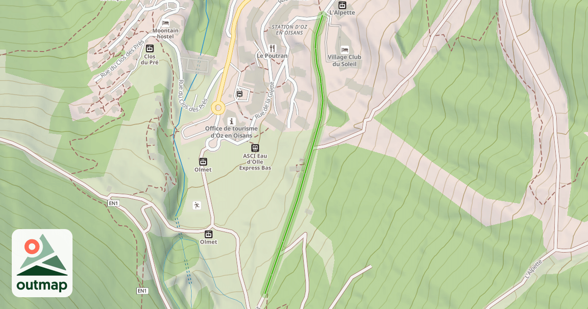 Map of Chemin de l'Orgière
