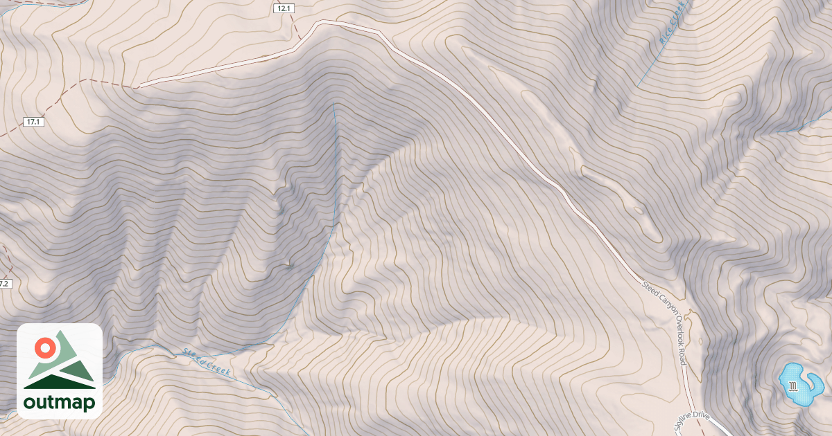 Map of STEED CANYON OVERLOOK