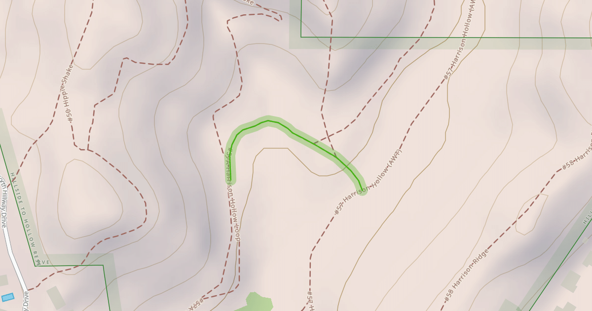 Map preview of Harrison Hollow Trail