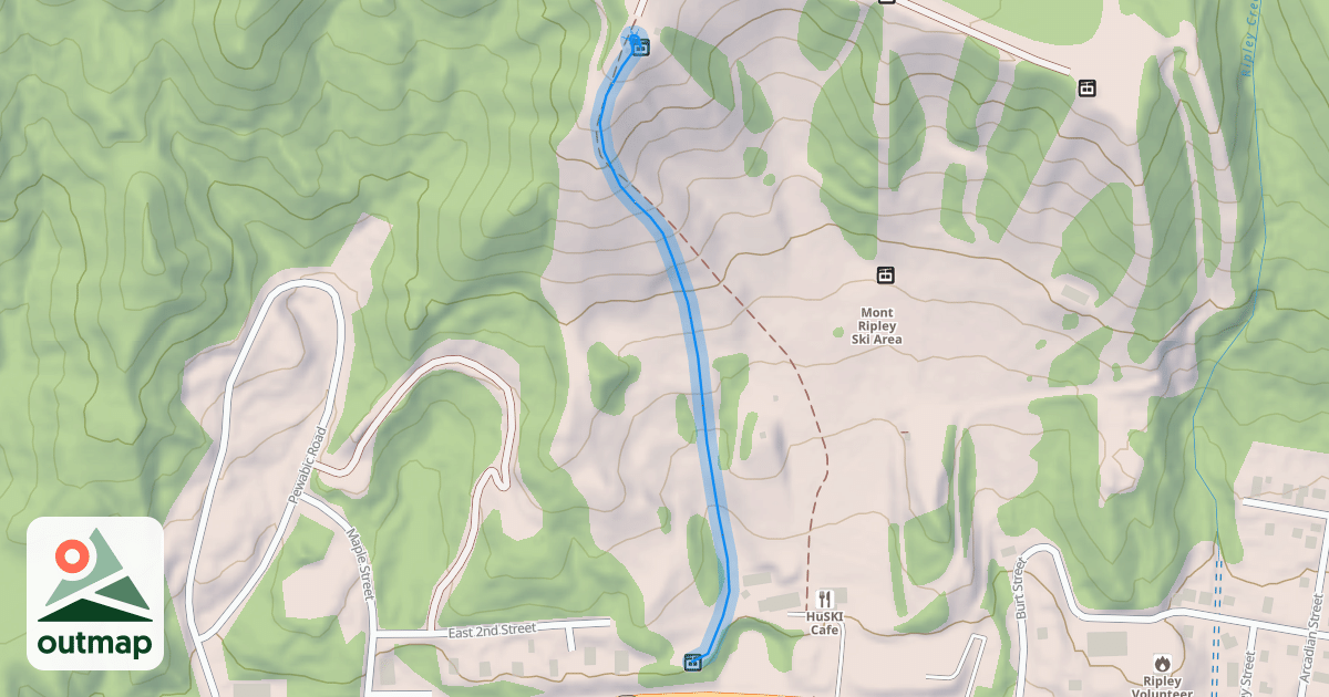 Map of Racer's Ridge
