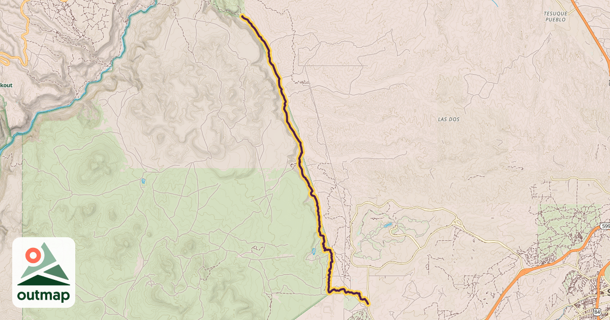 Map of El Camino Real Historic Route Trail