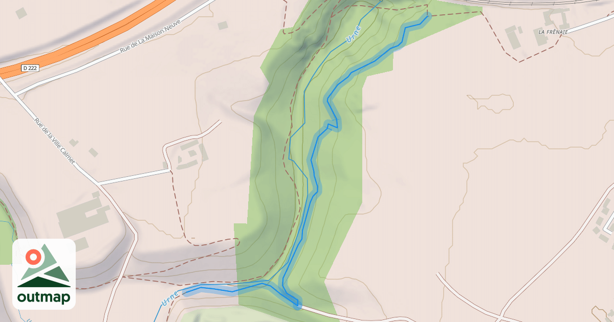 Map of Chemin VTT (vallée de l'Urne, Rive Droite)