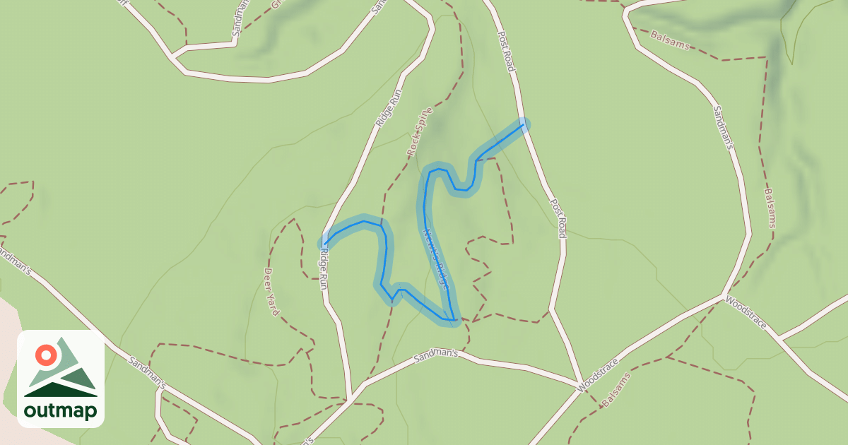 Map of Newt's Ridge
