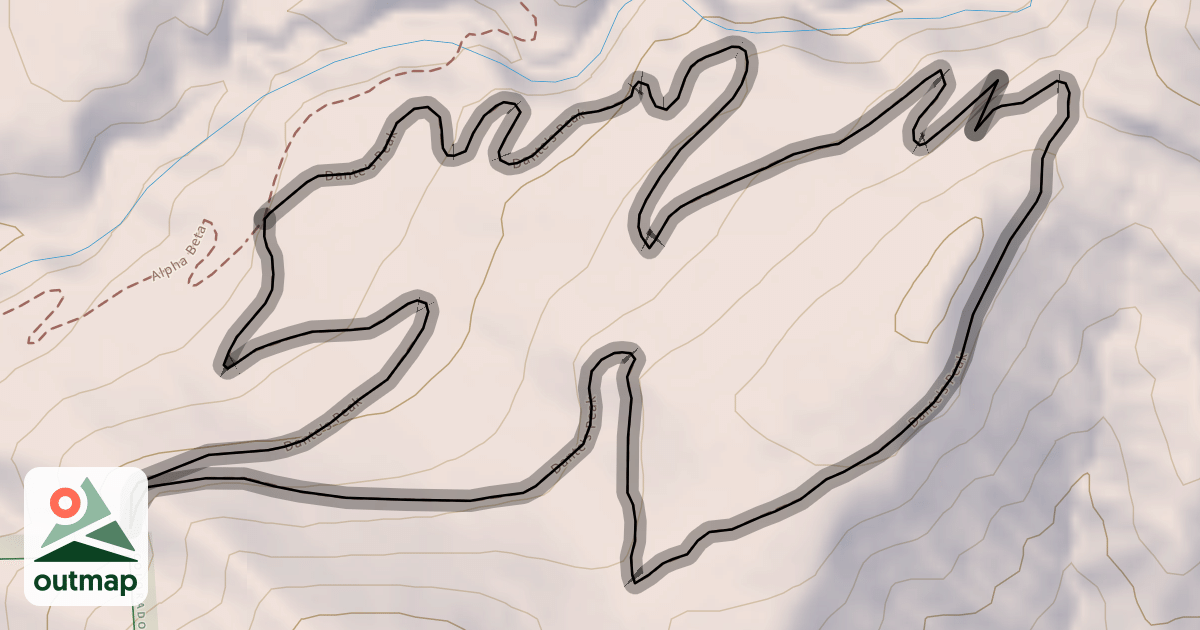 Map of Dante's Peak