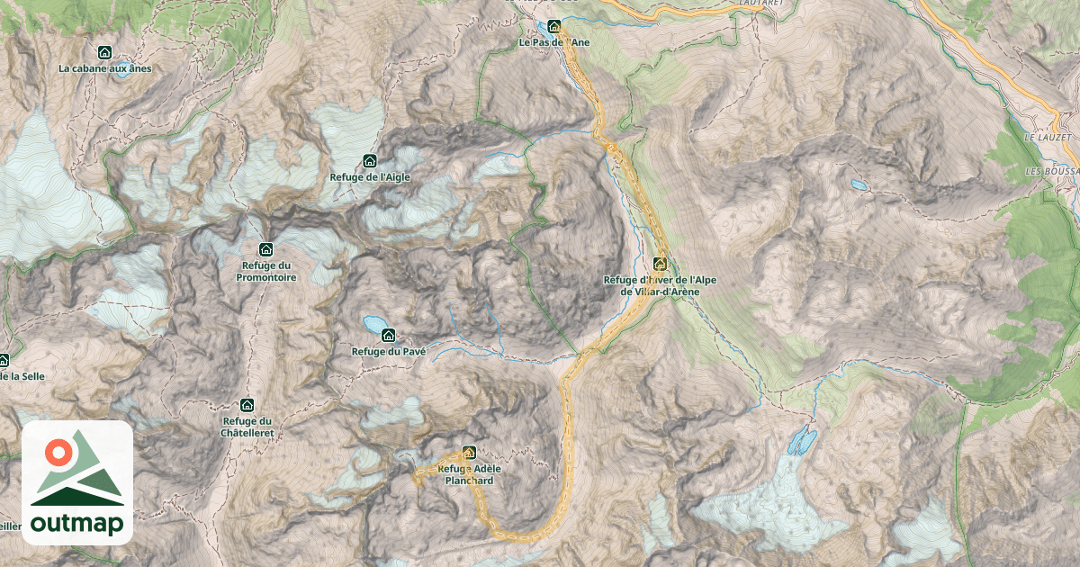 Map of Col des Neiges — Pied du Col