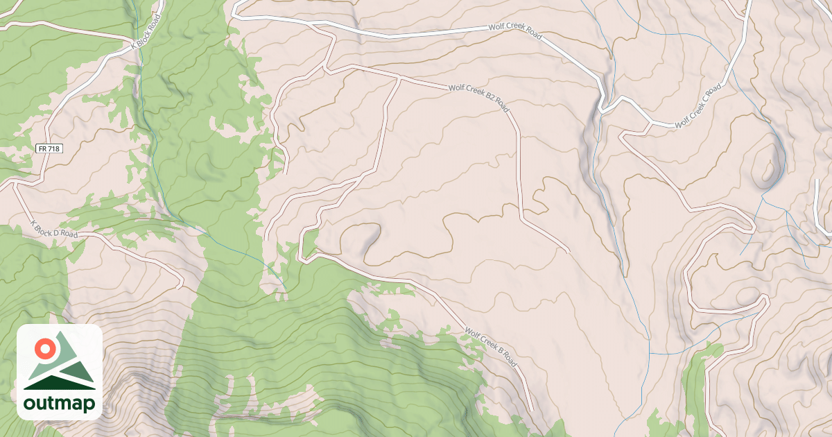 Map of WOLF CRK B
