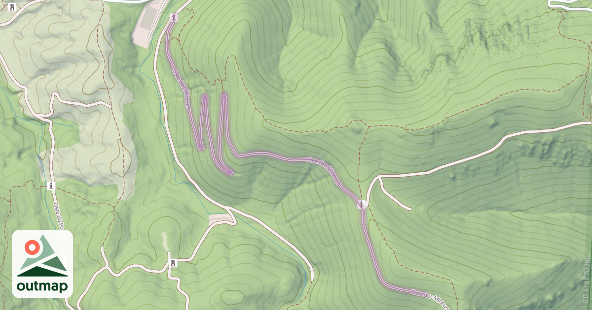 Map of Piste des Mineurs
