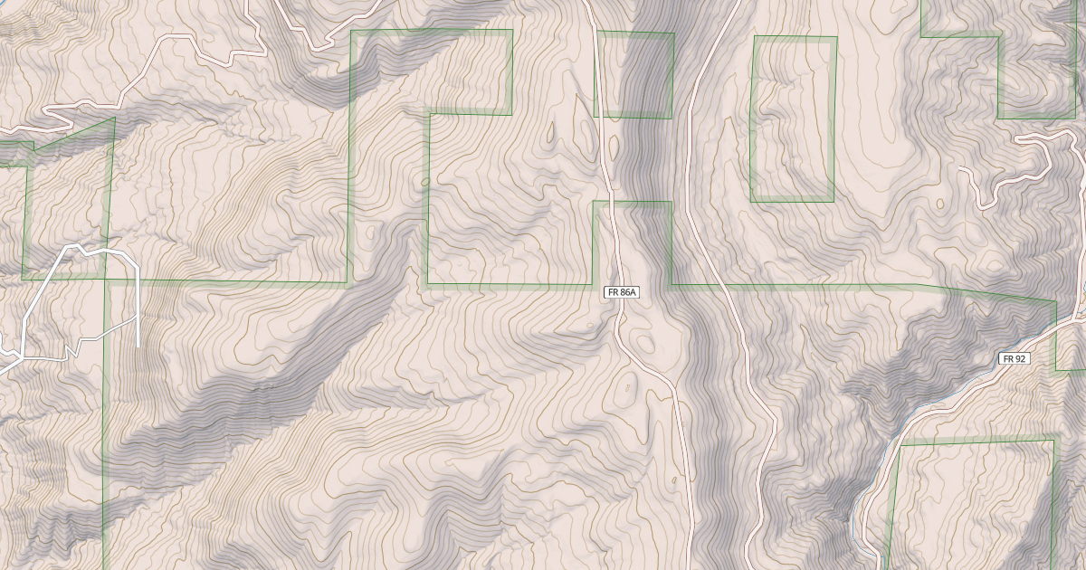 Map preview of USFS National Forest System Roads {90C68BCA-DC41-4E5F-B61B-38D1E2B09DE8}