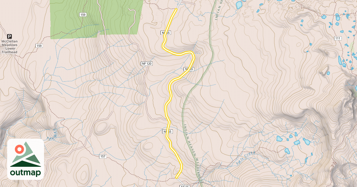 Map of Forest Road 65