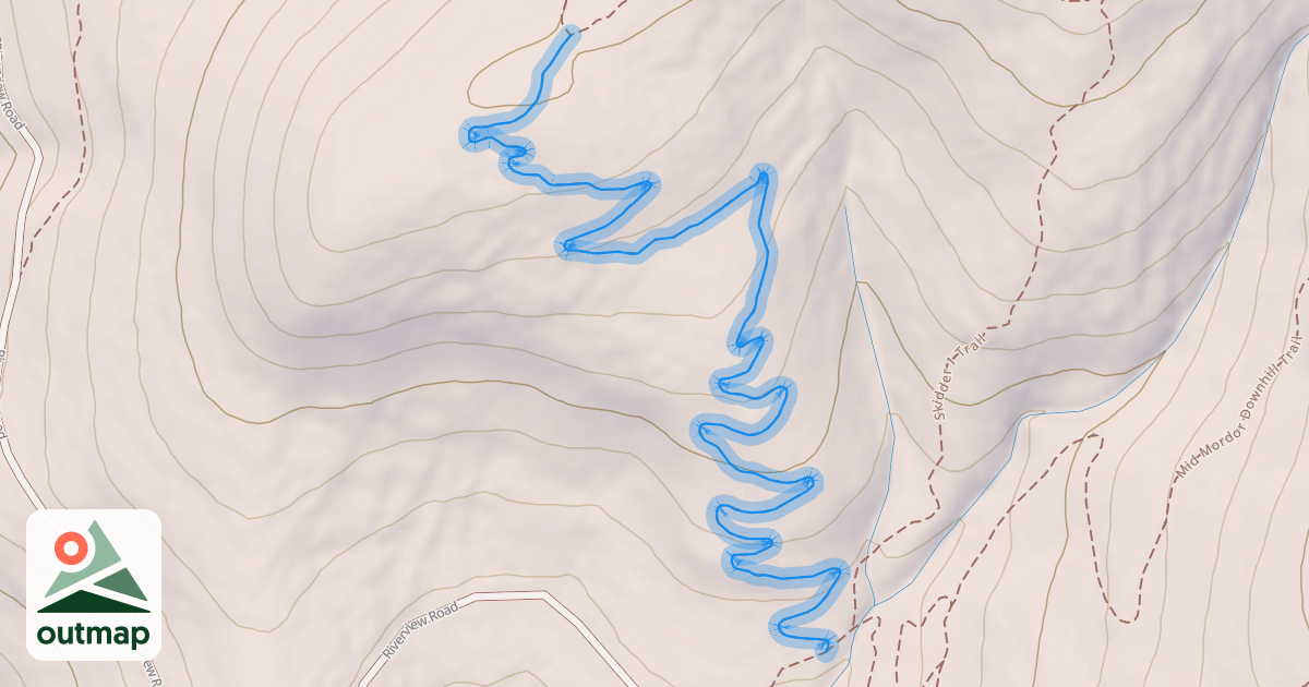 Map of Upper Potatoes Trail
