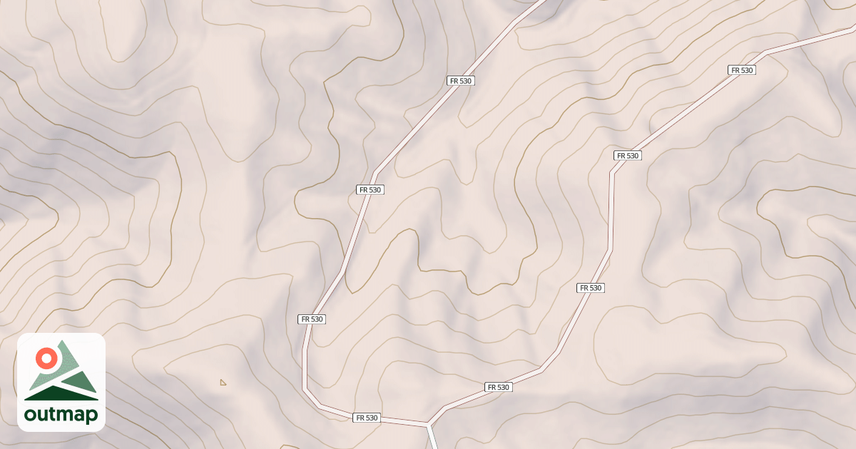 Map of USFS Motor Vehicle Use Map Roads {08CF5734-E47A-4B21-849F-65F06BD6A241}
