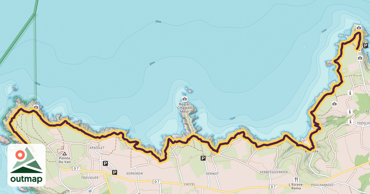 Map of Sentier Côtier