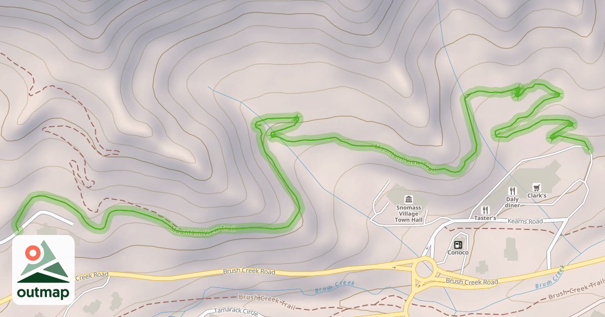 Map of Mountain View Trail
