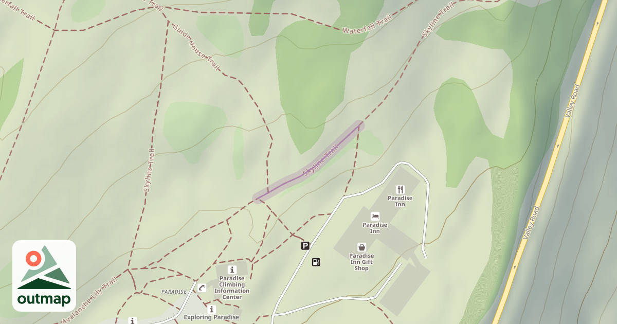 Map of Skyline Trail